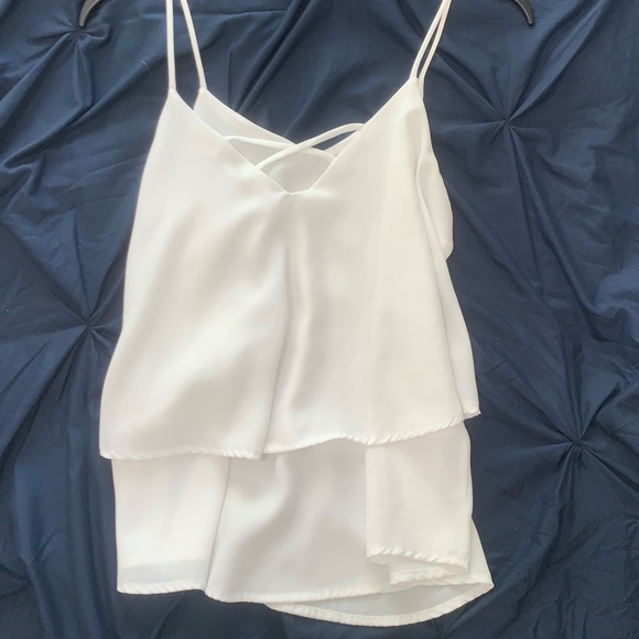 White Ruffle Tank - Picture 3 of 5